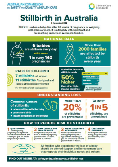 Stillbirth In Australia – Infographic | Australian Commission On Safety ...