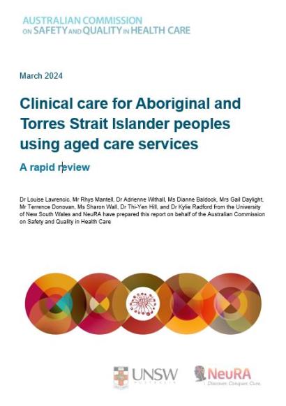 Cover page Clinical care for Aboriginal and Torres Strait Islander peoples